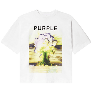 PURPLE BRAND Textured Jersey Short-Sleeve 'White'