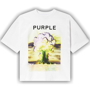 PURPLE BRAND Textured Jersey Short-Sleeve 'White'