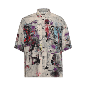 Acne Studios Button-Up Shirt Printed 'Bho White'