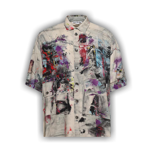 Acne Studios Button-Up Shirt Printed 'Bho White'