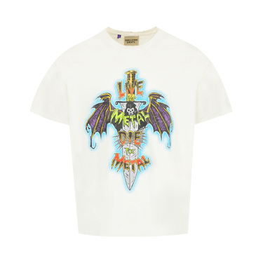 Gallery Dept. Live For Metal Tee 'Light Archival White'