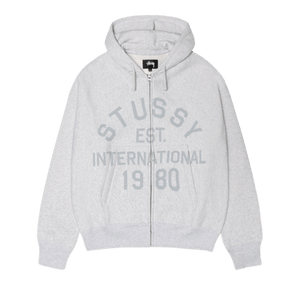 Stussy Established Zip Hoodie 'Ash Heather'