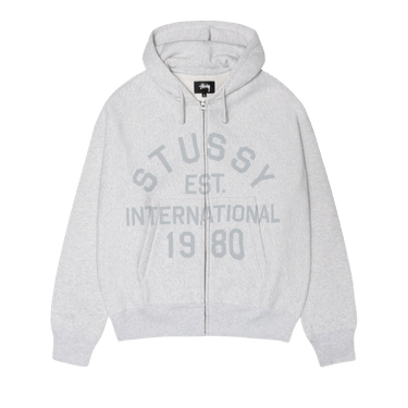 Stussy Established Zip Hoodie 'Ash Heather'
