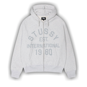 Stussy Established Zip Hoodie 'Ash Heather'