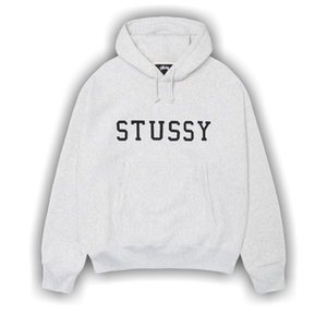 Stussy Felt Applique Hoodie 'Ash Heather'