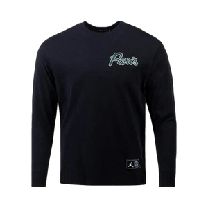 Air Jordan PSG Long Sleeve Tee Pullover Hoodie 'Black'