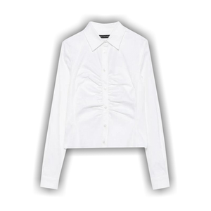 Balenciaga Ruched Shirt 'White'