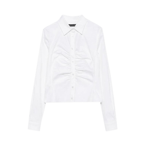 Balenciaga Ruched Shirt 'White'