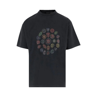 Balenciaga Medium Fit T-Shirt 'Faded Washed Black'