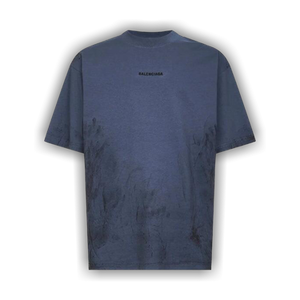 Balenciaga Medium Fit T-Shirt 'Faded Dark Blue/Black'