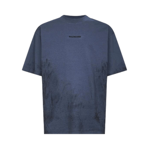 Balenciaga Medium Fit T-Shirt 'Faded Dark Blue/Black'