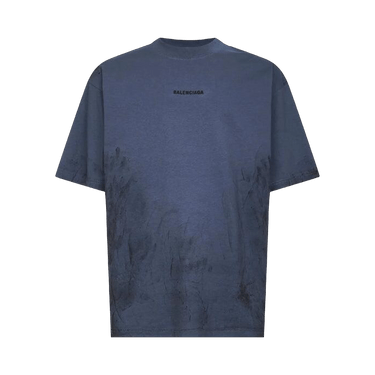 Balenciaga Medium Fit T-Shirt 'Faded Dark Blue/Black'