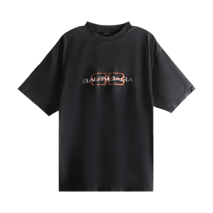Balenciaga Medium Fit T-Shirt 'Faded Washed Black'