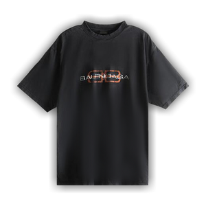 Balenciaga Medium Fit T-Shirt 'Faded Washed Black'