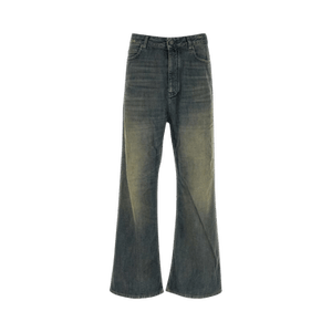Balenciaga Low Crotch Pants 'Navy/Green/Yellow'