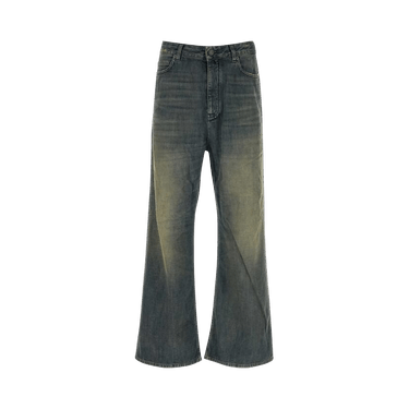Balenciaga Low Crotch Pants 'Navy/Green/Yellow'