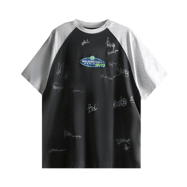 Balenciaga Raglan Oversized T-Shirt 'Faded Washed Black'