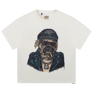 Gallery Dept. Oct Biker Dog Tee 'Light Archival White'