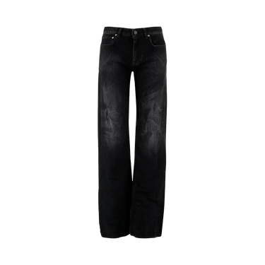 Balenciaga Wide Leg Pants 'Black Fade Out'