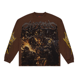 Godspeed Under Construction Long-Sleeve T-Shirt 'Brown'