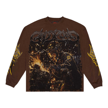 Godspeed Under Construction Long-Sleeve T-Shirt 'Brown'