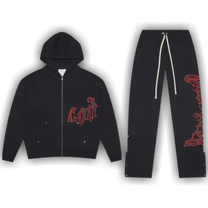 Godspeed OG Logo Sweatsuit V2 'Black/Red'