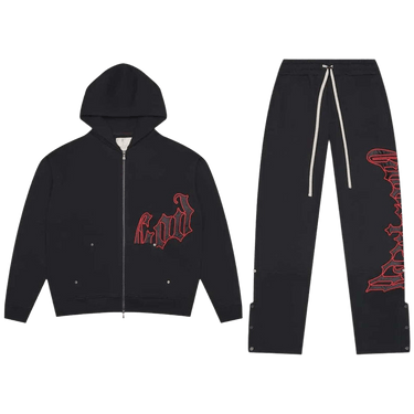 Godspeed OG Logo Sweatsuit V2 'Black/Red'