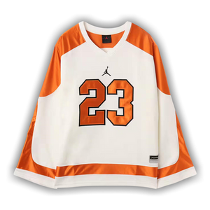 Air Jordan MJ Collegiate Hockey Jersey 'Sail/Starfish/Black'