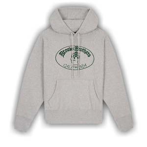 Brain Dead x Brooks Brothers California Logo Hoodie 'Grey'