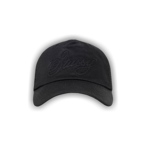 Stussy Cursive Stitch Trucker Hat 'Black'