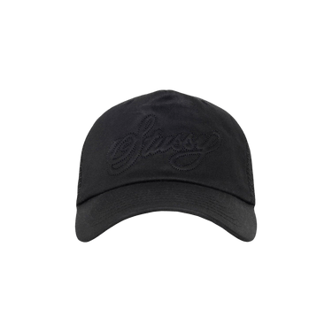 Stussy Cursive Stitch Trucker Hat 'Black'