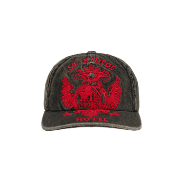 Rhude St. Seal Denim Hat 'Agoura Black/Red'