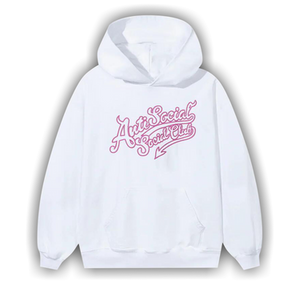 Anti Social Social Club Script Club Hoodie 'White'