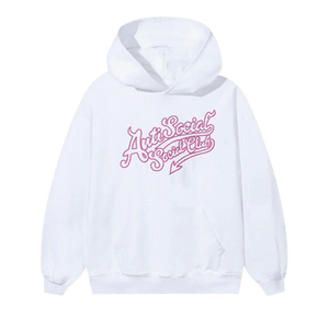 Anti Social Social Club Script Club Hoodie 'White'