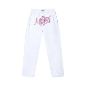 Anti Social Social Club Script Club Sweatpants 'White'