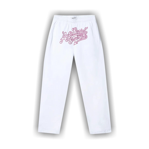 Anti Social Social Club Script Club Sweatpants 'White'