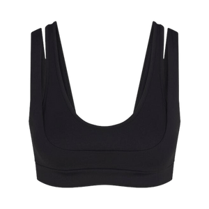 NikeSKIMS Matte Double Strap Scoop Bra 'Obsidian'