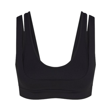 NikeSKIMS Matte Double Strap Scoop Bra 'Obsidian'
