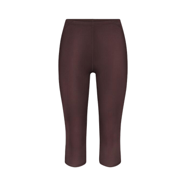 NikeSKIMS Shine Drawcord Crop 17" Legging 'Dark Sepia'