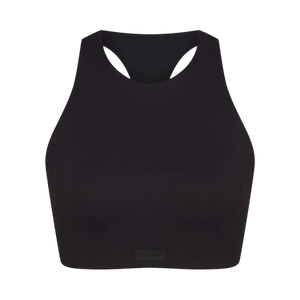 NikeSKIMS Matte High Neck Bra 'Obsidian'