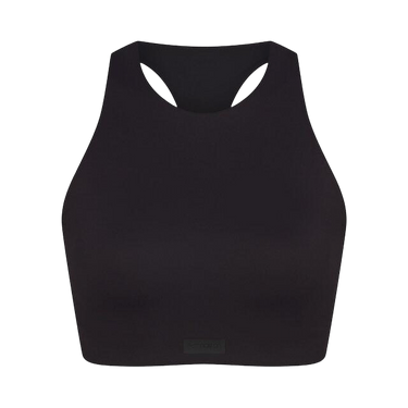 NikeSKIMS Matte High Neck Bra 'Obsidian'