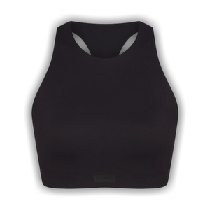 NikeSKIMS Matte High Neck Bra 'Obsidian'