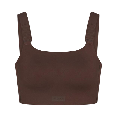 NikeSKIMS Matte Wide Strap Bra 'Dark Sepia'