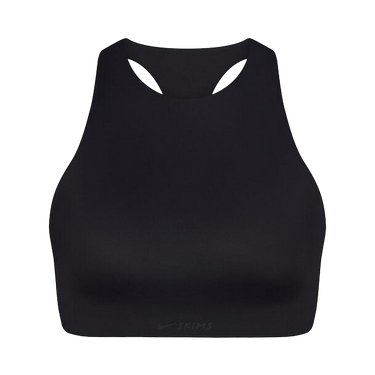 NikeSKIMS Shine High Neck Bra 'Obsidian'