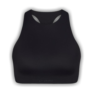 NikeSKIMS Shine High Neck Bra 'Obsidian'