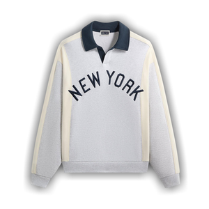 Kith For The New York Yankees Paneled Nelson Rugby 'Light Heather Grey'