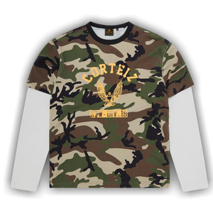Corteiz Eagle Camo Thermal Long-Sleeve 'Woodland'