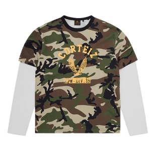 Corteiz Eagle Camo Thermal Long-Sleeve 'Woodland'
