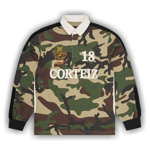 Corteiz Panelled Rugby 'Woodland Camo'