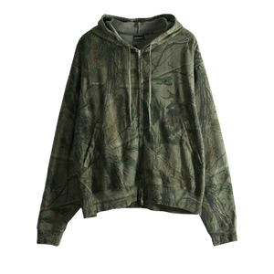 Balenciaga Oversized Zip-Up Hoodie 'Forest Green'
